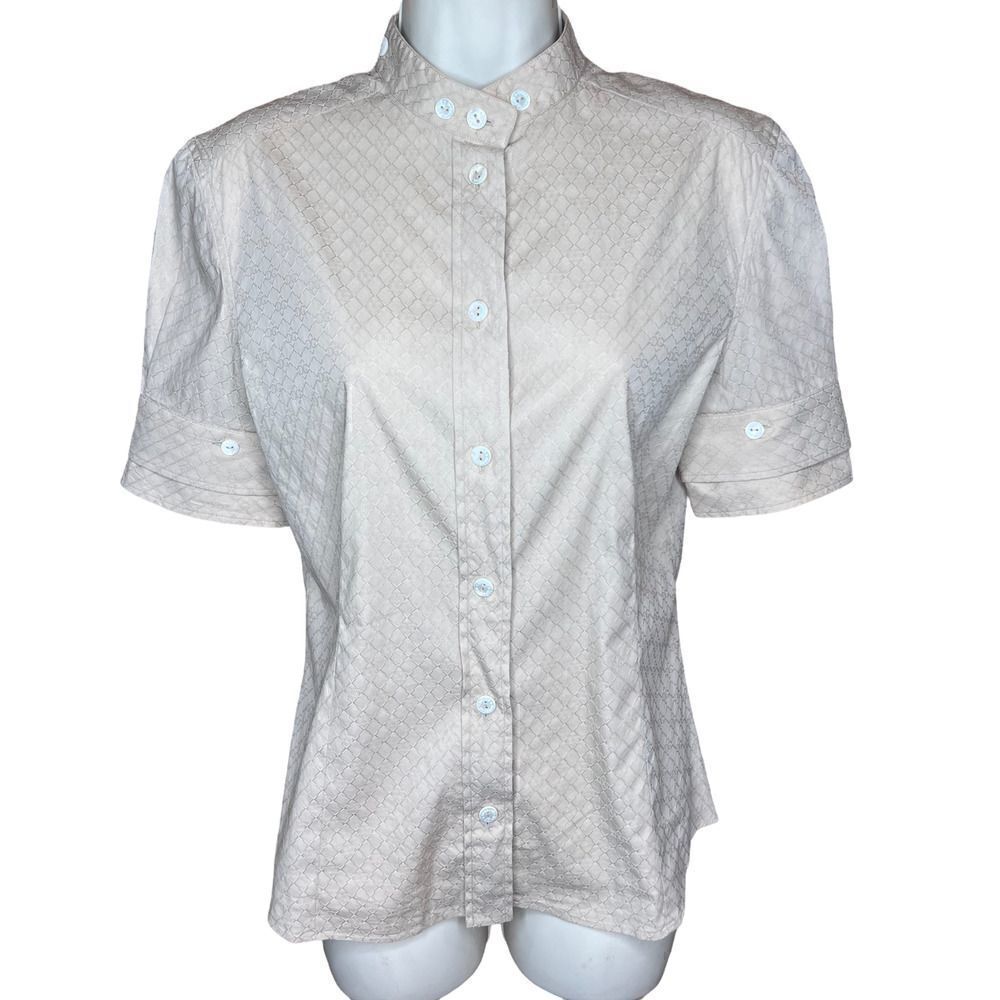 Dolce & Gabbana Khaki Cotton Button Front Shirt Size 42